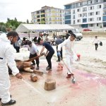 Kurban Kesim yerleri denetleniyor ve temizleniyor