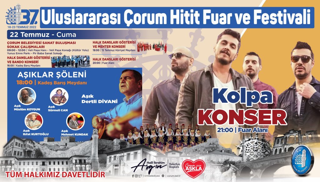 37. Uluslararası Çorum Hitit Fuar ve Festivalinde 2. Gün