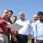 Aşgın, Çimento Fabrikası Arazisi'nde incelemede bulundu