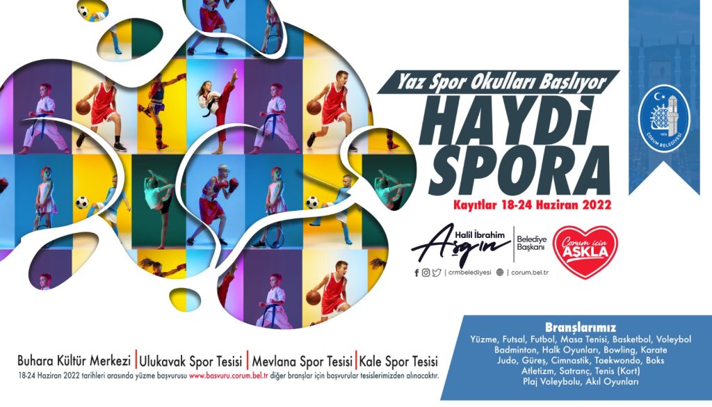 Belediyenin yaz spor okullarına kayıtlar başlıyor