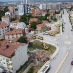 Belediye Azerbaycan Caddesinde yıkım yaptı