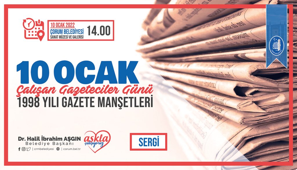 “98 Yılı Gazete Manşetleri Sergisi” 10 Ocak’ta açılıyor