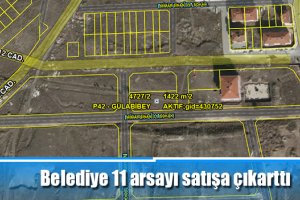 Belediye 11 arsayı satışa çıkarttı