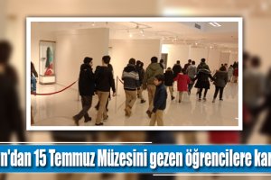 Aşgın'dan 15 Temmuz Müzesini gezen öğrencilere karne hediyesi