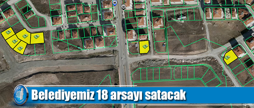 Belediyemiz 18 arsayı satacak