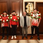 Şampiyonlardan Başkan Aşgın'a ziyaret