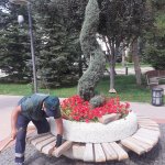 Çiçeklendirme ve çevre düzenleme çalışmaları devam ediyor