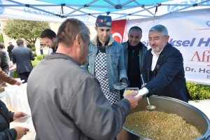 Belediyemiz Hedik İkram etti