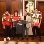 Şampiyonlardan Başkan Aşgın'a ziyaret