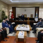 Kahraman ve Aksu Belediyeyi ziyaret etti