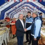 Başkan Aşgın, ilk orucunu iftar çadırında açtı