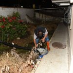 Belediye ekipleri tam kadro yağışla mücadele etti