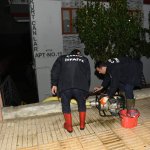 Belediye ekipleri tam kadro yağışla mücadele etti