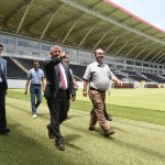 Başkan Aşgın, statta inceleme yaptı