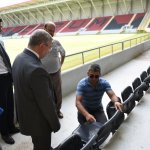 Başkan Aşgın, statta inceleme yaptı