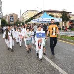 Kortej geçişi renki görüntülere sahne oldu