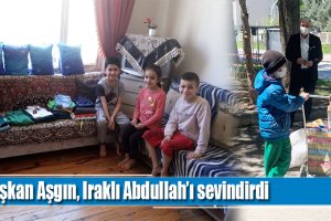 Başkan Aşgın, Iraklı Abdullah’ı sevindirdi