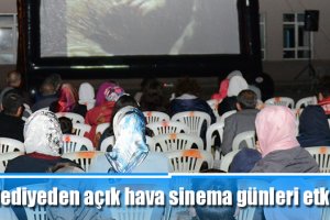 Belediyeden açık hava sinema günleri etkinliği