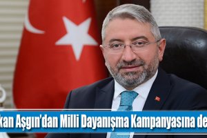 Başkan Aşgın’dan Milli Dayanışma Kampanyasına destek çağrısı