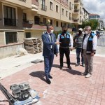 Ahçılar 13.sokağa yükseltilmiş kavşak çalışması