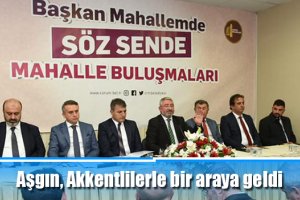 Aşgın, Akkentlilerle bir araya geldi