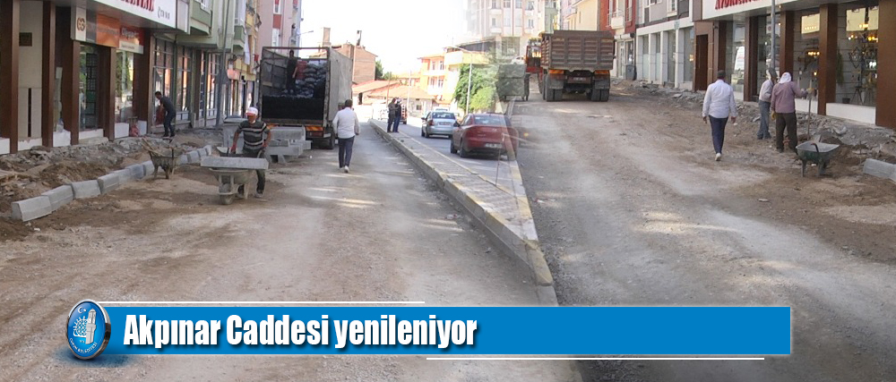 Akpınar Caddesi yenileniyor