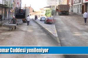Akpınar Caddesi yenileniyor