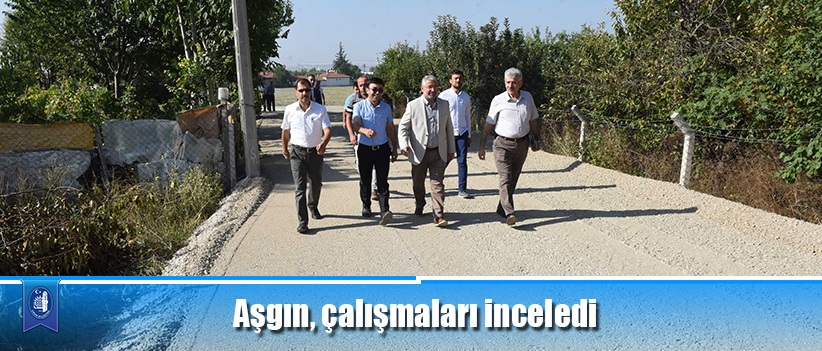 Aşgın, çalışmaları inceledi