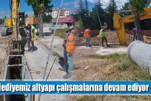 Belediyemiz altyapı çalışmalarına devam ediyor