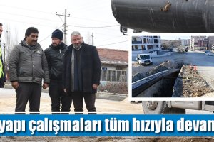 Altyapı çalışmaları tüm hızıyla devam ediyor
