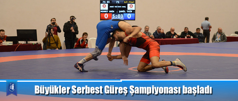 Büyükler Serbest Güreş Şampiyonası başladı
