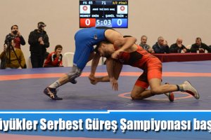 Büyükler Serbest Güreş Şampiyonası başladı