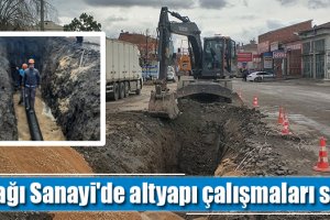 Aşağı Sanayi'de altyapı çalışmaları sürüyor