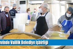 Aşevinde Valilik Belediye işbirliği