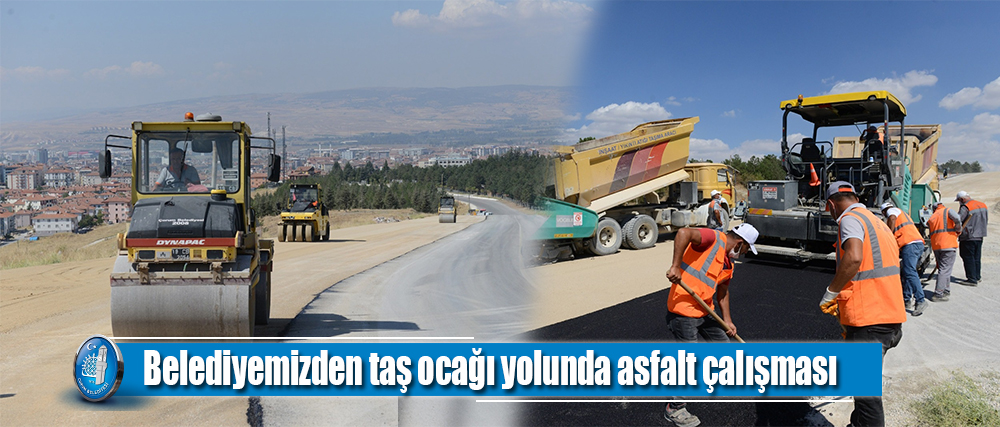 Belediyemiz’den taş ocağı yolunda asfalt çalışması