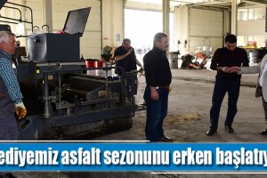 Belediyemiz asfalt sezonunu erken başlatıyor