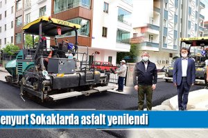 Şenyurt Sokaklarda asfalt yenilendi
