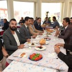 Aşgın, traktörcü esnafıyla bir araya geldi