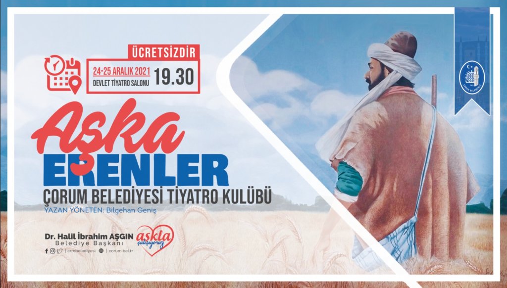 Belediyemizden "Aşka Erenler" tiyatrosu