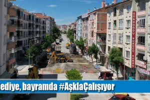 Belediye, bayramda #AşklaÇalışıyor