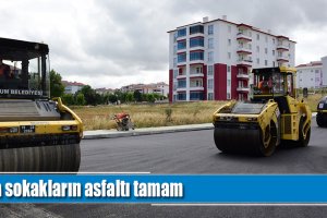 Ata sokakların asfaltı tamam