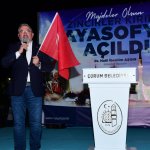 Çorum halkı, Ayasofya Camisinin ibadete açılmasını mehterle kutladı