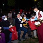 Çorum halkı, Ayasofya Camisinin ibadete açılmasını mehterle kutladı