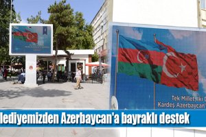 Belediyemizden Azerbaycan'a bayraklı destek