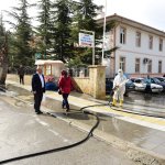 Bahabey ve Fatih Caddeleri önce yıkandı sonra dezenfekte edildi