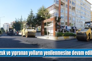 Bozuk ve yıpranan yolların yenilenmesine devam ediliyor