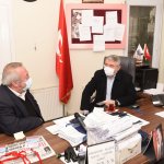 Başkan Aşgın’dan Bahçelievler Mahalle Muhtarına ziyaret