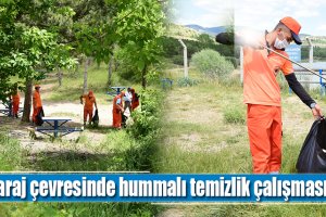 Belediyemiz, baraj civarında detaylı temizlik çalışması yaptı