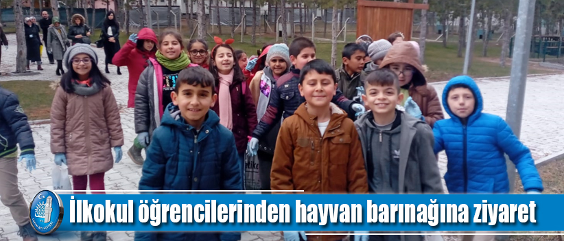 İlkokul öğrencilerinden hayvan barınağına ziyaret
