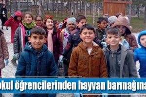 İlkokul öğrencilerinden hayvan barınağına ziyaret
